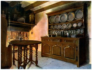 Credenza gallese in quercia, 1910