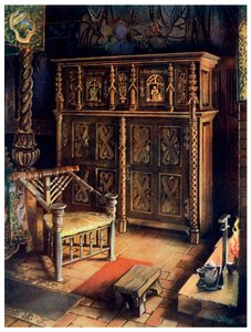 La stanza del re Oxburgh Hall, Norfolk, 1910 da Edwin Foley