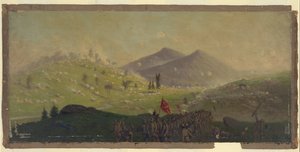 Attacco a Little Round Top tenuto dal 5° Corpo comandato dal Generale Sykes da Edwin Forbes