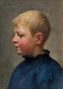 Testa di un ragazzo pescatore da Edwin Harris