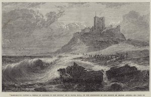Castello di Bamborough, un segnale di pericolo al largo