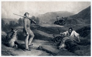 Il principe Alberto a caccia di cervi, metà del XIX secolo da Edwin Landseer