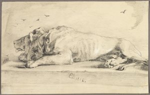 Leone sdraiato da Edwin Henry Landseer