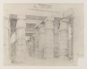 Tempio di Khonsu a Karnak, 1887 da Edwin Howland Blashfield