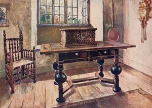 Salotto di un primo colono della Virginia da Edwin John Foley