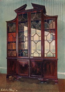 Libreria scolpita Chippendale da Edwin John Foley