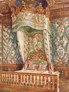 Letto di stato dorato della regina Maria Antonietta da Edwin John Foley