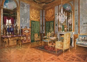 Salon de Musique della Regina Maria Antonietta, Palazzo di Fontainebleau, Francia