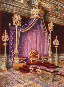 La Sala del Trono nel Palazzo di Fontainebleau da Edwin John Foley
