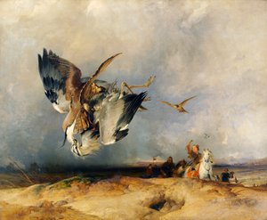 Falconeria nei tempi antichi, c.1831 da Edwin Landseer