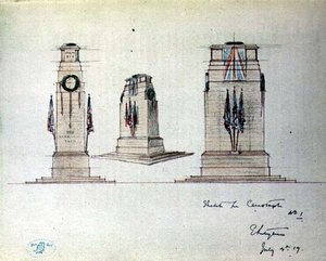 Schizzo per Cenotaph No.1, illustrazione da 