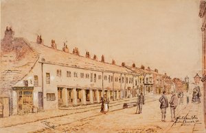 The Shambles, da Church Street, 1891-1917 circa (acquerello) da Edwin Robert Beattie