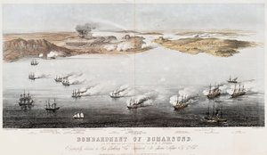 Bombardamento di Bomarsund, 1854 da Edwin Thomas Dolby