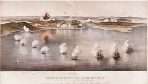 Bombardamento di Bomarsund, 1854 da Edwin Thomas Dolby