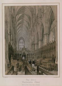 Il coro, Abbazia di Westminster, Londra da Edwin Thomas Dolby