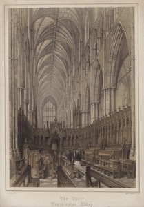 Il coro, Abbazia di Westminster, Londra da Edwin Thomas Dolby