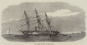 HMS Racer incagliata sulle sabbie di Ryde da Edwin Weedon