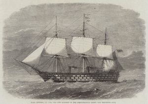 HMS Victoria, 102 cannoni, la nuova nave ammiraglia della flotta del Mediterraneo