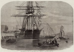 Visita di Sua Maestà alla nave artica Resolute, nel porto di Cowes