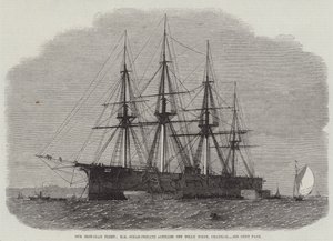 La nostra flotta corazzata, HM Steam-Frigate Achilles al largo di Folly Point, Chatham