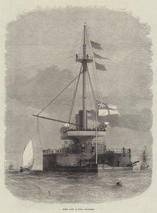 Vista di poppa della HMS Thunderer