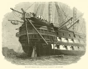 Il Cavo Telegrafico Atlantico, Poppa della HMS Agamemnon
