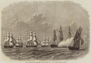 Lo squadrone volante britannico lascia False Bay, Capo di Buona Speranza