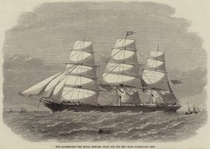 La nave clipper Royal Edward, costruita per la Red Cross Australian Line