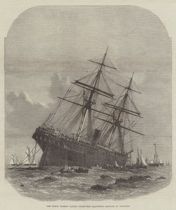 La nave a vapore Baltimore del Lloyd tedesco settentrionale incagliata a Hastings da Edwin Weedon