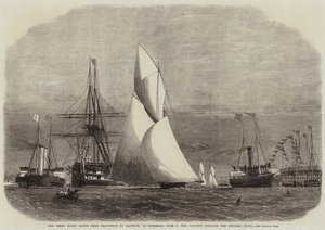 La regata oceanica da Gravesend a Harwich, sabato 4 giugno, il Volante vince il premio dei cutter da Edwin Weedon