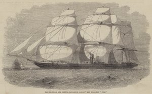 La nuova nave a vapore della Peninsular and Oriental Navigation Company, Pera