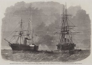 La cattura da parte del Capitano Wilks, della nave da guerra degli Stati Uniti San Jacinto, dei Commissari Confederati Slidell e Mason, a bordo del piroscafo britannico Trent