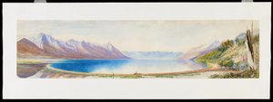 La parte superiore del Lago Wakatipu, guardando a sud, Isola del Sud, Nuova Zelanda da Edwyn Frederick Temple