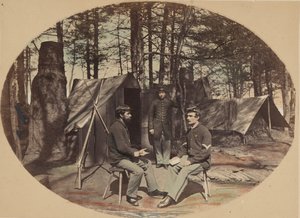 Vita nel campo, quartier generale del 6° Corpo, ca. 1864 da Egbert Guy Fowx