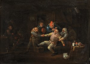 La Visita del Chirurgo, c.1676-1744 da Egbert van (c.1676 1744) Heemskerck