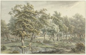 Paesaggio a Eext (Provincia di Drenthe) da Egbert van Drielst