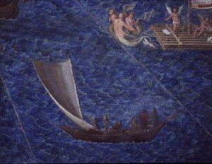 Barca a vela singola (dettaglio) dalla 