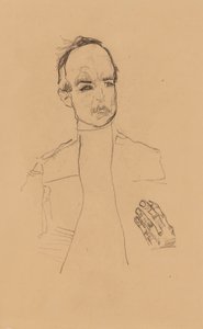 2022 NYR 20682 0724 001(egon schiele seduto ragazzo con mani giunte ritratto studio dr oska011034) da Egon Schiele