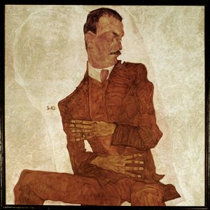 Bildnis Arthur Roessler ... (dipinto su tela) da Egon Schiele