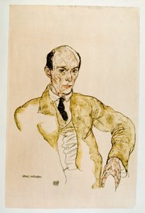Compositore Arnold Schoenberg, Komponisty Arnolf Schoenberg Gouache, ... (gouache) da Egon Schiele