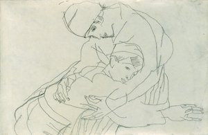 Abbraccio, 1914 da Egon Schiele