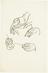Mani, studi per un ritratto del Dr. Hugo Koller da Egon Schiele