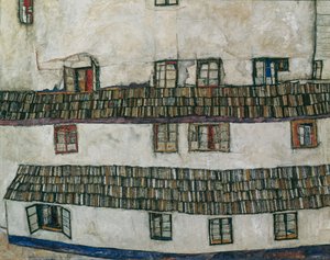 Parete di casa (finestra) da Egon Schiele