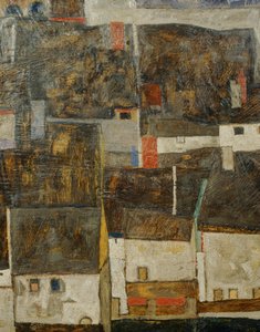 Krumau e der Moldau Krumau sul fiume Moldava, Repubblica Ceca... (olio su tela) da Egon Schiele