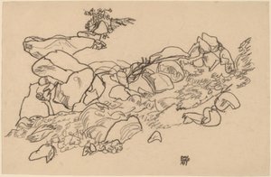 Torrente di montagna da Egon Schiele