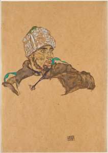 Prigioniero di guerra russo, 1915 da Egon Schiele
