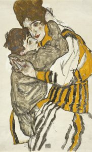 Schieles Frau mit ihrem kleinen Neffen da Egon Schiele