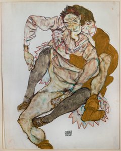 Coppia seduta da Egon Schiele