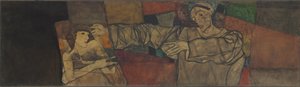 Autoritratto con modella da Egon Schiele