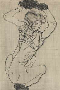 Donna accovacciata da Egon Schiele